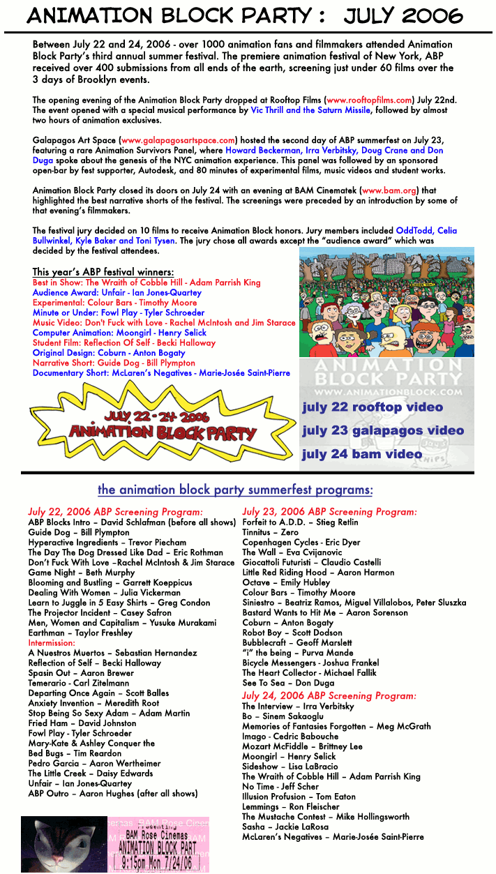 Animation Block Party 2006